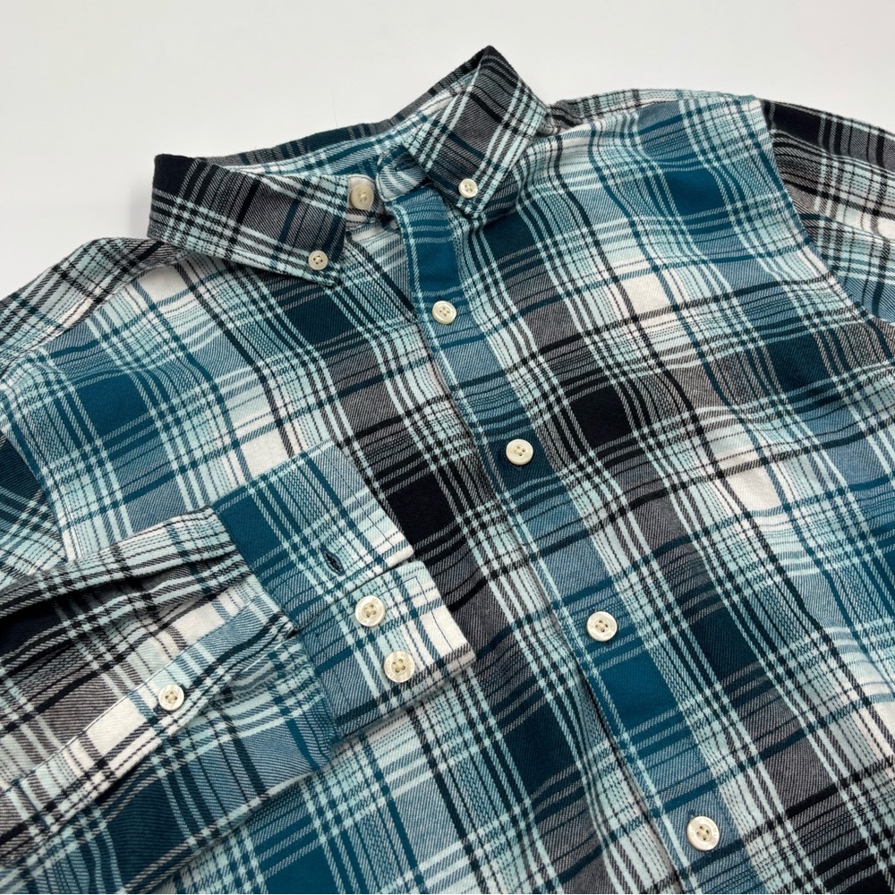 Marmot Men's M Blue Plaid Cotton Long Sleeve Button Down‎ Flannel